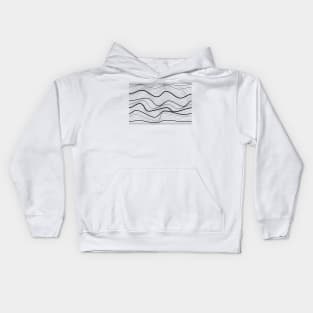 Abstract Geometric lines Kids Hoodie